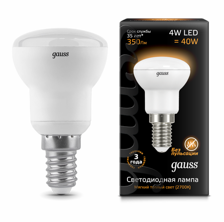 Светодиодные лампы Gauss LED R39 4W E14 (LD106001104)